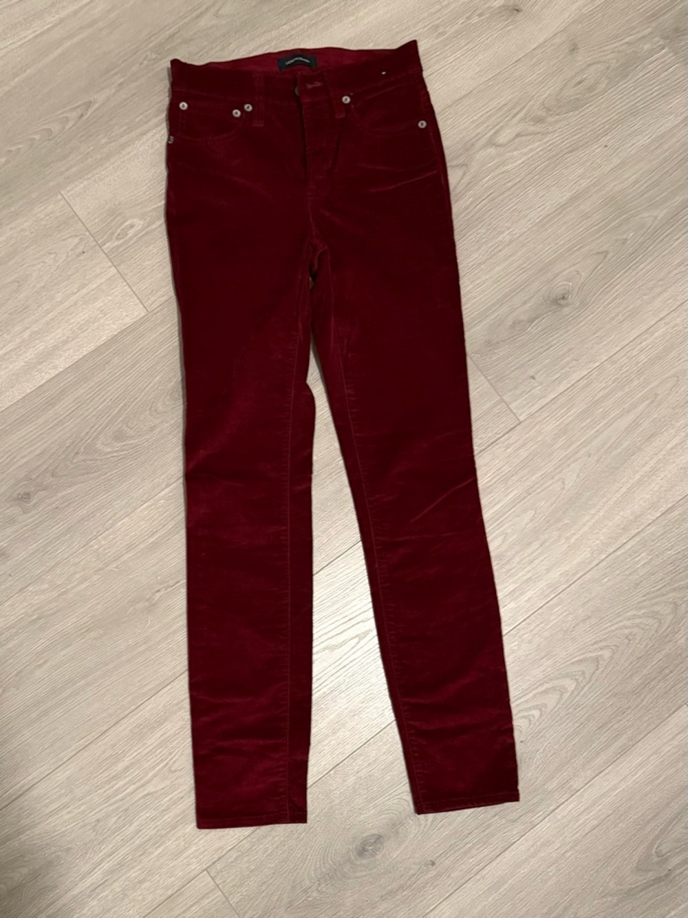 J. Crew Toothpick Velvet Jeans